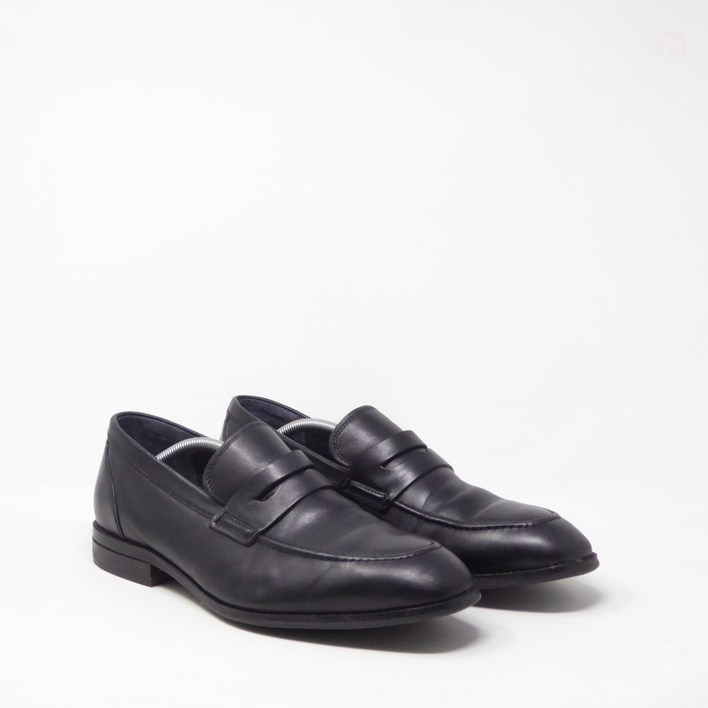 Cole Haan Mens Warner Grand Penny Loafers Black Leather C29037 11 W